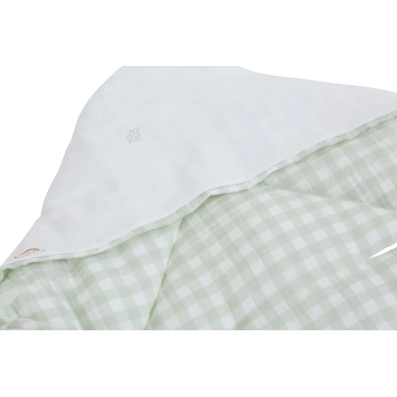 Yorğan-zərf Childhome, ağ/yaşıl, pambıq/polister, 75x75 sm Yorğan-zərf Childhome, ağ/yaşıl, pambıq/polister, 75x75 sm