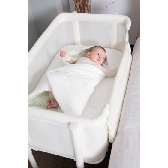 Yorğan-zərf Childhome, ağ/yaşıl, pambıq/polister, 75x75 sm Yorğan-zərf Childhome, ağ/yaşıl, pambıq/polister, 75x75 sm