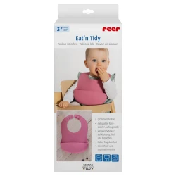Нагрудник Reer Eat'n Tidy 25044, силикон, розовый Нагрудник Reer Eat'n Tidy 25044, силикон, розовый
