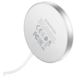 Беспроводное зарядное устройство Borofone BQ9 Pro Silver Беспроводное зарядное устройство Borofone BQ9 Pro Silver