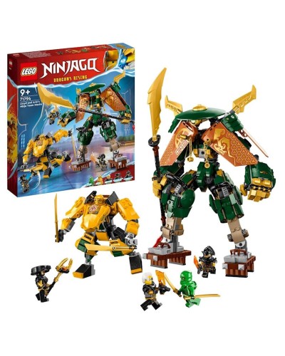 Konstruktor LEGO Ninjago Lloyd and Arin's Ninja Team Mechs 71794, 9+ yaş, 764 hissə