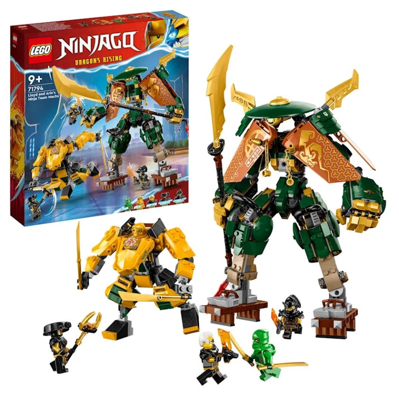 Конструктор LEGO Ninjago Lloyd and Arin's Ninja Team Mechs 71794, 9+ лет, 764 элементов