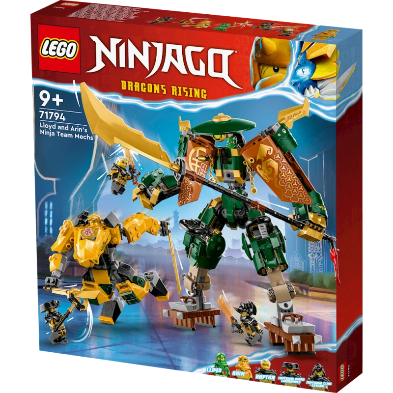 Конструктор LEGO Ninjago Lloyd and Arin's Ninja Team Mechs 71794, 9+ лет, 764 элементов