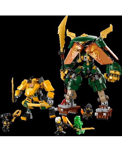 Konstruktor LEGO Ninjago Lloyd and Arin's Ninja Team Mechs 71794, 9+ yaş, 764 hissə