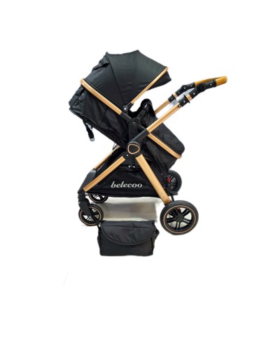 Uşaq arabası Belecoo X-1D-BLACK, qara