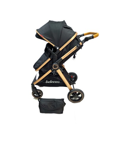 Uşaq arabası Belecoo X-1D-BLACK, qara