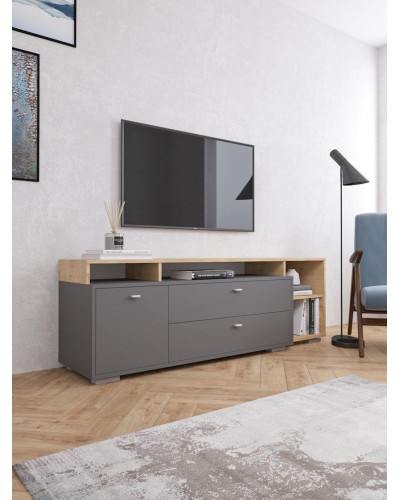 TV üçün tumba 171x56x43 sm, LDSP, boz/qəhvəyi