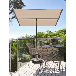 Садовый зонт Jysk Hejlplet, полиэстер/сталь, коричневый, 130x210x180 см Садовый зонт Jysk Hejlplet, полиэстер/сталь, коричневый, 130x210x180 см