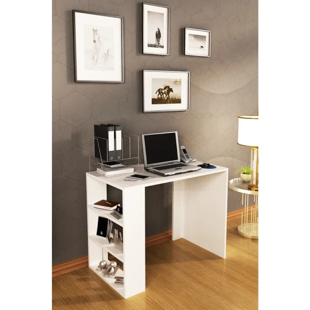 Компьютерный стол Art Mebel Art_Komp_Masası 187, белый, 75x90x50 см