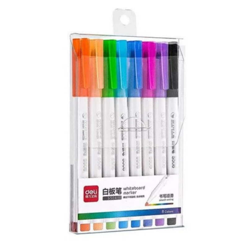 Markerlər dəsti lövhə üçün Deli, 8 əd