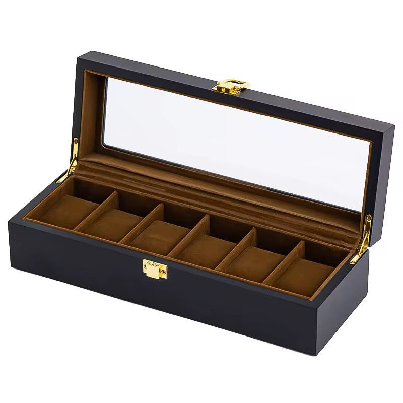 Бокс для часов The Groove 6269, деревянный, черный Бокс для часов The Groove 6269, деревянный, черный