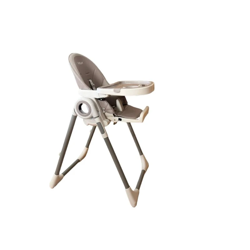 Стульчик для кормления Ivolia PRUM_Q1, 6+ мес, серый/белый Стульчик для кормления Ivolia PRUM_Q1, 6+ мес, серый/белый