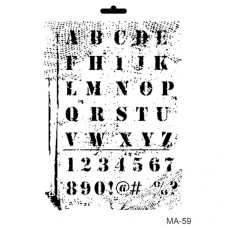 Трафарет Cadence Mix Media MA Stencil MA Serie 59, 21х29