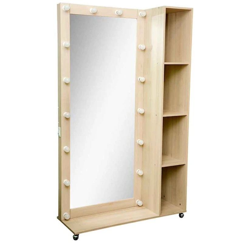 Напольное зеркало, ЛДСП, сонома, 180x40x110 см Напольное зеркало, ЛДСП, сонома, 180x40x110 см