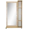 Напольное зеркало, ЛДСП, сонома, 180x40x110 см Напольное зеркало, ЛДСП, сонома, 180x40x110 см