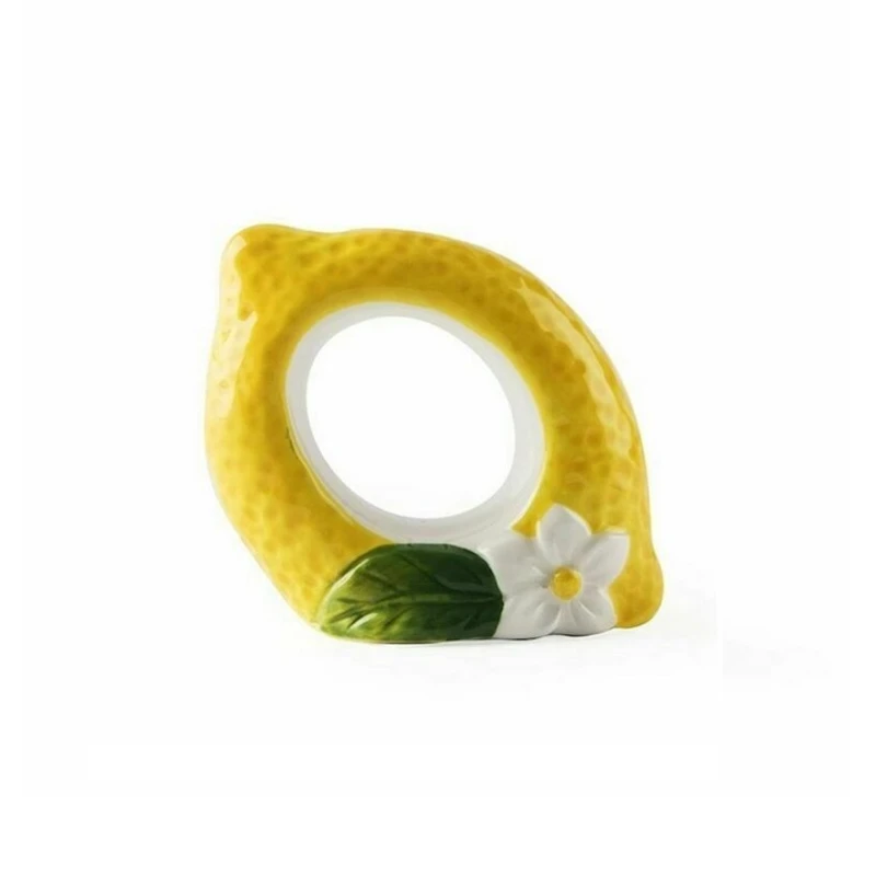 Salfetlər üçün halqa Excelsa Amalfi, 7x7x3 sm, sarı Salfetlər üçün halqa Excelsa Amalfi, 7x7x3 sm, sarı