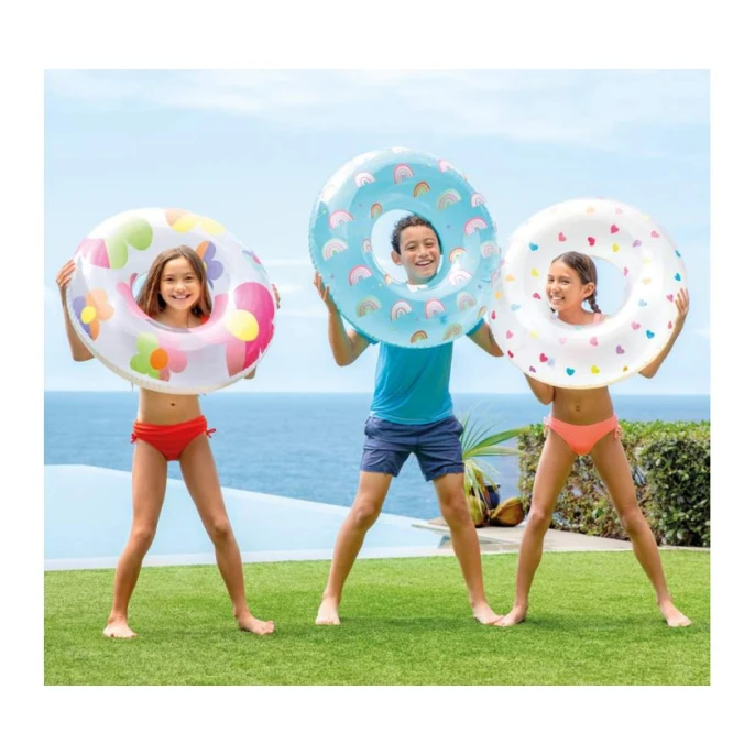 Şişmə halqa Intex 59259 M6815 Rainbow, 81 sm, 8+ yaş