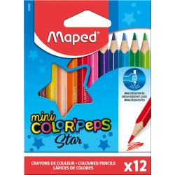 Цветные карандаши MAPED ColorPeps Mini 12 цветов Цветные карандаши MAPED ColorPeps Mini 12 цветов
