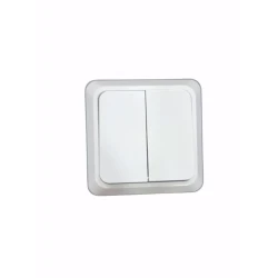 Выключатель Song Rui, двойной, белый