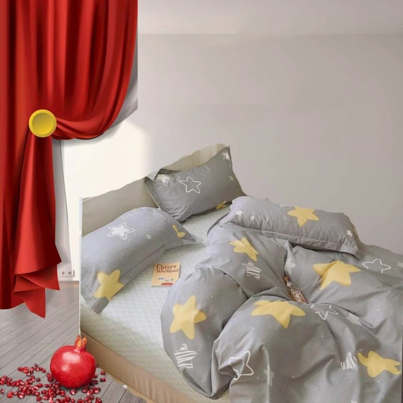 Детское постельное белье Narlı 000947, односпальное, хлопок, разноцветное, пододеяльник 160x220 см, простыня 160x240 см, наволочка 50x70 см/1 шт Детское постельное белье Narlı 000947, односпальное, хлопок, разноцветное, пододеяльник 160x220 см, простыня 160x240 см, наволочка 50x70 см/1 шт