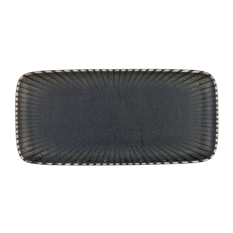 Блюдо ID-Fine Reckless, фарфор, серое, 35 см