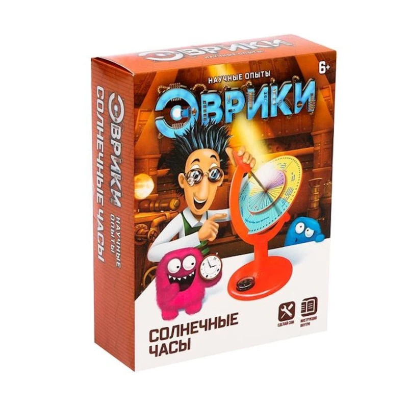 Набор научных опытов Эврики, Солнечные часы, 13×17×5 см, 0.08 кг, от 6 лет Набор научных опытов Эврики, Солнечные часы, 13×17×5 см, 0.08 кг, от 6 лет