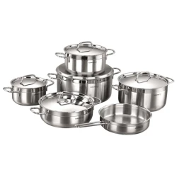 Набор кастрюль Korkmaz A1641, 11 предметов, серебристый Набор кастрюль Korkmaz A1641, 11 предметов, серебристый