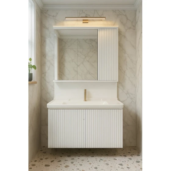 Комплект мебели для ванной Elfa 154-80, белый Комплект мебели для ванной Elfa 154-80, белый