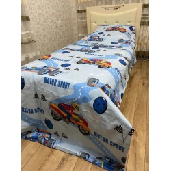 Комплект постельного белья MiraNova CTS-713, пододеяльник 160х220 см, простыня 160х220 см, наволочка 50х70 см, односпальный, разноцветный