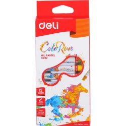 Масляная пастель Deli ColoRun, 12 цветов