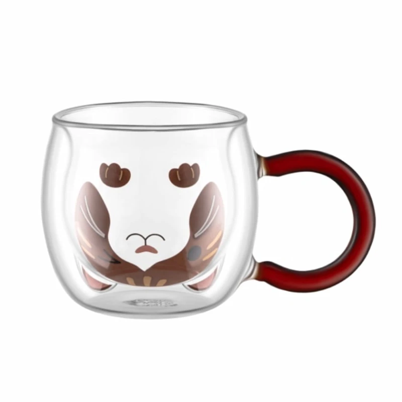 Набор чашек Ardesto Animals, боросиликатное стекло, прозрачный, 280 мл, 2 шт Набор чашек Ardesto Animals, боросиликатное стекло, прозрачный, 280 мл, 2 шт