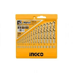 Набор сверл по металлу Ingco AKDB1195, 19 шт Набор сверл по металлу Ingco AKDB1195, 19 шт