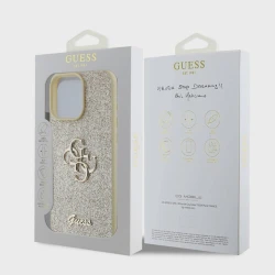 Чехол GUESS Gold для iPhone 15 Pro Max, Розовый