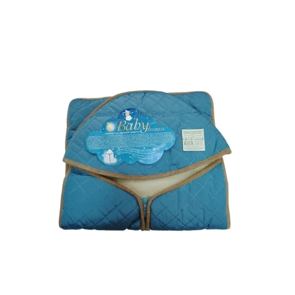 Конверт-одеяло Artemida, шерсть, голубое, 46x60 см Конверт-одеяло Artemida, шерсть, голубое, 46x60 см