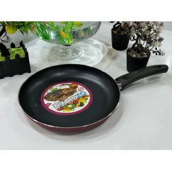 Сковородка Ozguven 013, нержавеющая сталь, красная, 24 см