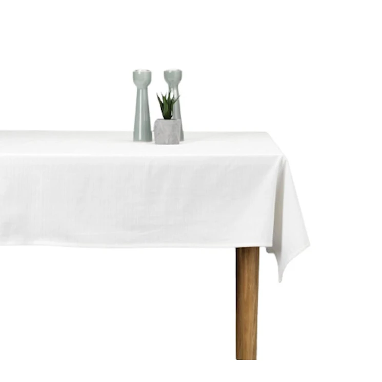 Скатерть JYSK Agermynte, прямоугольная, 140x240 см, хлопок/полиэстер, 190 г/м², Off-White Скатерть JYSK Agermynte, прямоугольная, 140x240 см, хлопок/полиэстер, 190 г/м², Off-White