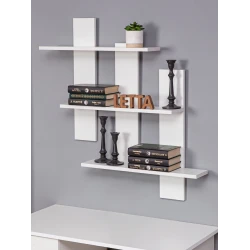 Полка Letta, белая, ЛДСП, 84х15х84 см
