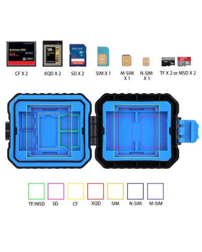 Yaddaş kartları üçün saxlama qabı Puluz PU5001