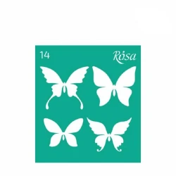 Çoxdəfəli yapışqan trafaret Rosa Talent №14, 9х10 sm