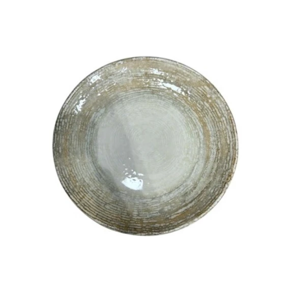 Тарелка обеденная Danny Home M23DZ, бежевая, 23x5 см Тарелка обеденная Danny Home M23DZ, бежевая, 23x5 см