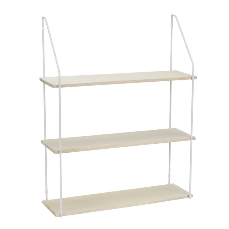 Полка настенная JYSK Hejlsminde, 65x80x20 см, металл/дерево, белый Полка настенная JYSK Hejlsminde, 65x80x20 см, металл/дерево, белый