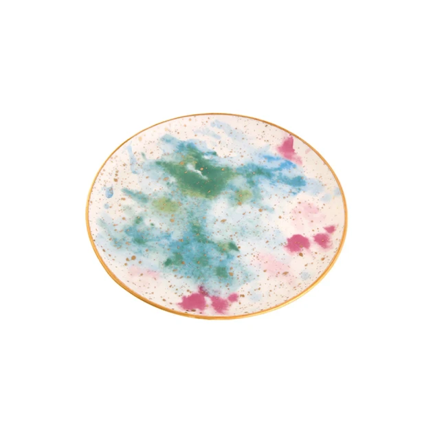 Boşqab Porland Cosmos Desen6, 17 sm, farfor, rəngbərəng