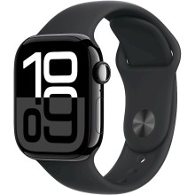Ağıllı saat Apple Watch Series 10 GPS 42mm Jet Black Aluminium Case with Black Sport Band - M/L