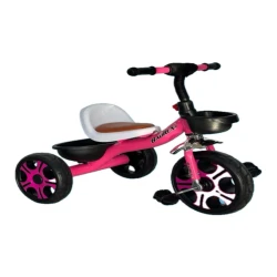 Üçtəkərli velosiped BB-205, 3-5 yaş, çəhrayı/qara