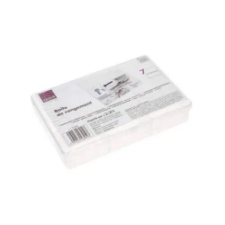 Органайзер для мелочей 5Five прямоугольник, 17.2x11.7x3.5 см, пластик, с крышкой, прозрачный