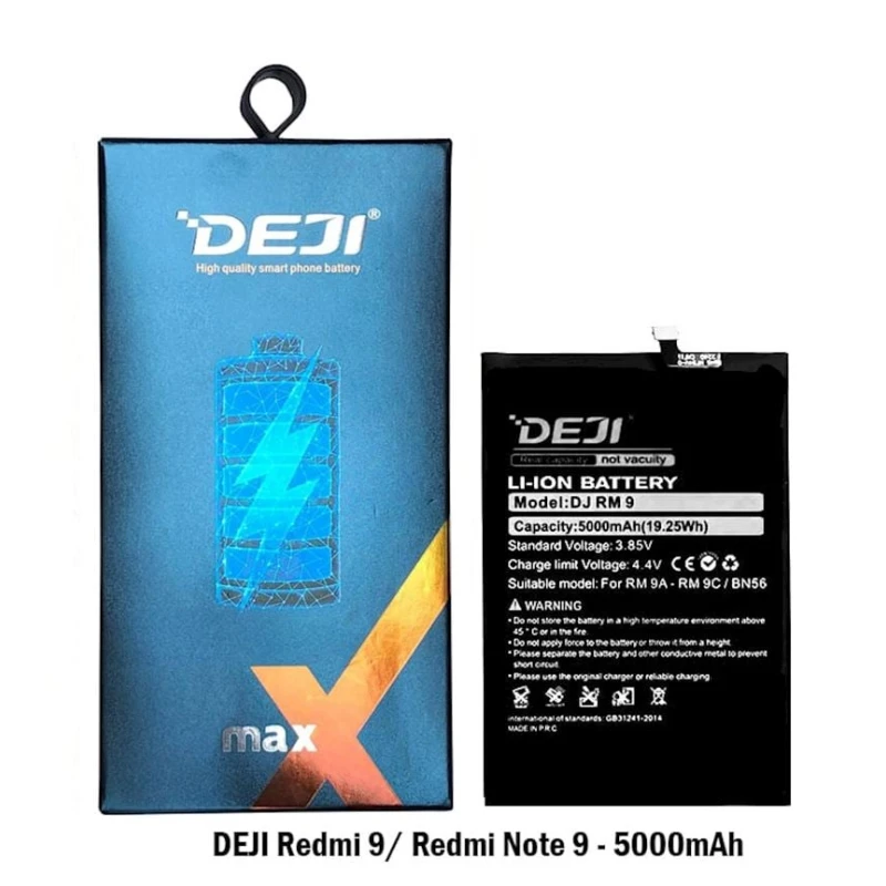 Аккумулятор Deji DJ RM 9 для Xiaomi Redmi Note 9/10 Pro, 5020 mAh (DJIBN53) Аккумулятор Deji DJ RM 9 для Xiaomi Redmi Note 9/10 Pro, 5020 mAh (DJIBN53)