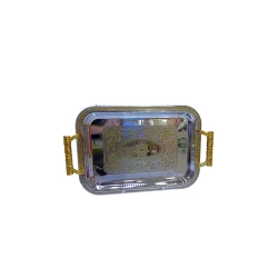 Поднос HMSD_K752L, 41х29 см, серебристый Поднос HMSD_K752L, 41х29 см, серебристый