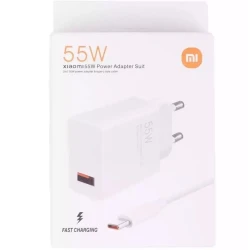 Сетевое зарядное устройство Xiaomi Suit 2in1 Charger & Type-C Cable 55 W, Белый