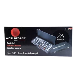 Əl aləti dəsti Worldforce 11350, 26 Parça S-Ultra 1/2''