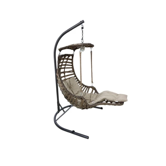 Садовые качели Capri Swings Alacati Plus MyGardenBaku_10010, одноместные, бежевые Садовые качели Capri Swings Alacati Plus MyGardenBaku_10010, одноместные, бежевые